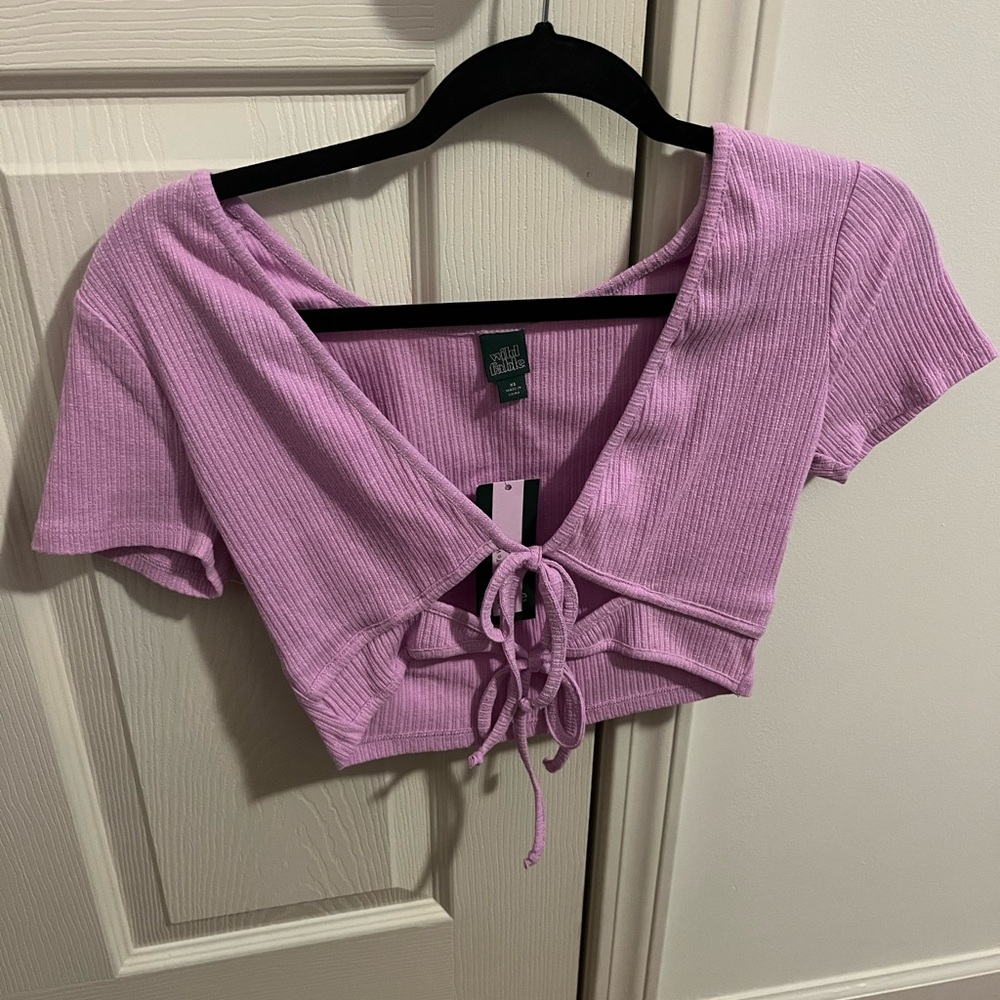 Wild fable Target pink/purple crop top
